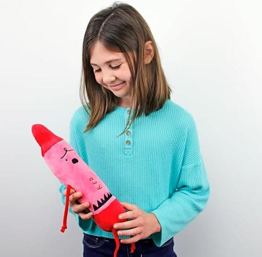 MerryMakers The Day the Crayons Quit Red Soft Plush Crayon Toy, 12-Inch, from Drew Daywalt and Oliver Jeffer's The Day the Crayon's Quit Book Series thumbnail 2