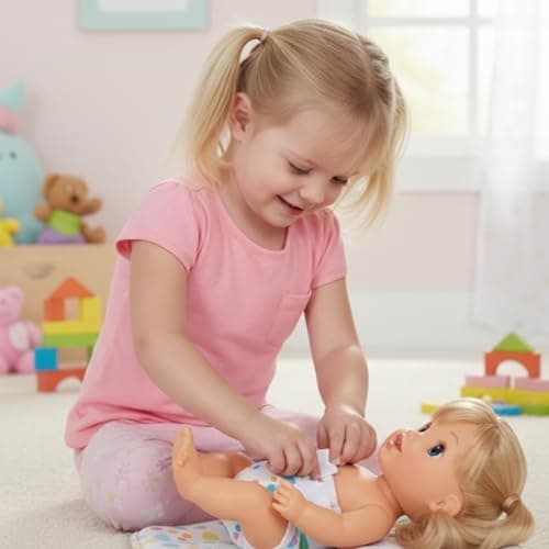 Pail Buddies Baby Doll Diapers Refill Value Pack | Compatible with Baby Alive Dolls 10–14 Inch That Drink & Wet / Poop | Secure Tabs, Absorbent & Kid-Friendly | Doll Accessories | 32 Count thumbnail 7