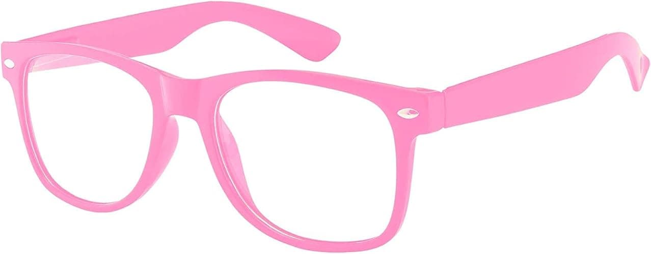 Retro Style Sunglasses 80's Classic Vintage Unisex Nerd Colored Frame OWL ® - Image 1