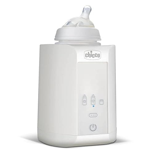 Chicco Calienta Biberones Doméstico, Calentador de Biberones con 2 Programas y Apagado Automático, Calienta a la Temperatura Ideal – Calentador de Alimentos para Bebés, Apto para Tarros, Blanco - Image 1