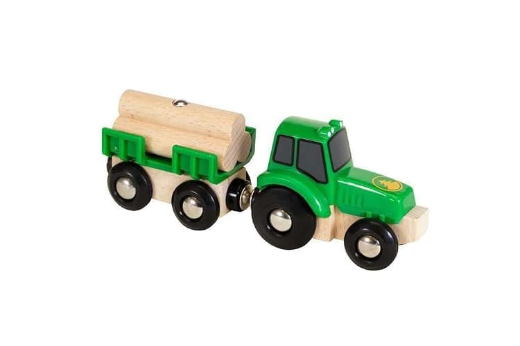 BRIO 33799 Traktor mit Holz-Anhänger - Image 1