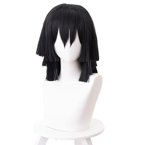 OSIAS Iguro Obanai Cosplay Wig for Man and Boys - Image 1