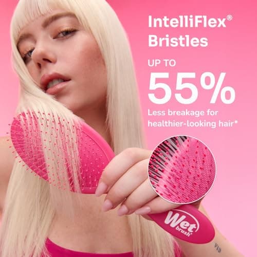 Amazon.com : Wet Brush Mini Detangler Hair Brush, Black Frost, Detangling Travel Hairbrush, Ultra-Soft IntelliFlex Bristles Glide Through Tangles with Ease, Pain-Free, All Hair Types : Beauty & Personal Care thumbnail 7