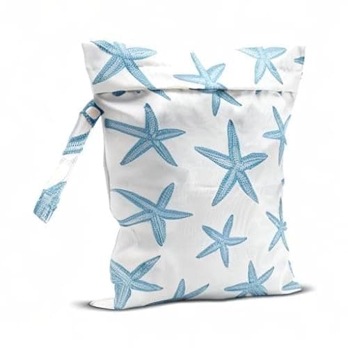 zcyxuuw Wet Bag, Wet Dry Bag, Wet Bag for Swimsuit Travel Beach Pool Dirty Yoga Gym Clothes Makeup Bag Beach Wedding Supplies Waterproof Reusable Shell Pearl Starfish Gifts thumbnail 8