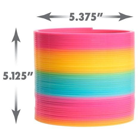 Slinky the Original Walking Spring Toy, 5-inch Diameter Plastic Rainbow Giant Slinky, Fidget Toy, Kids Toys for Ages 5 Up by Just Play thumbnail 2