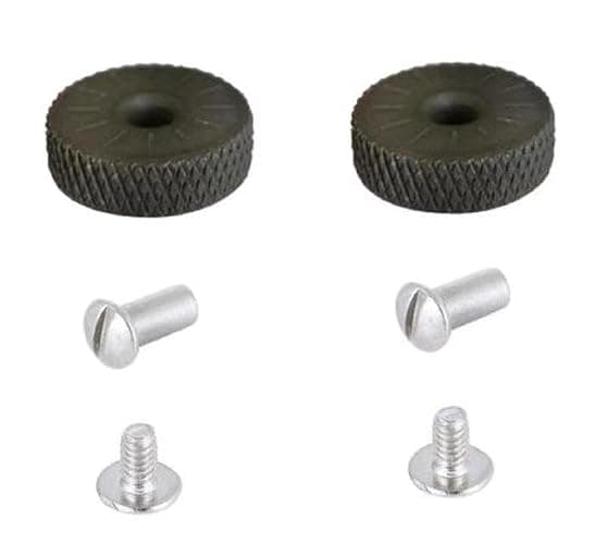 Universal Lighter Replacement Spark Wheel and KD Rivet for Kerosene Lighters in Black 2 Sets - Image 1