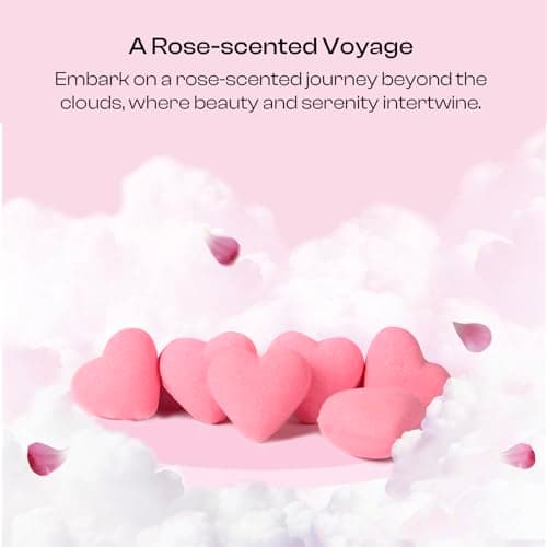 Rose Shower Steamers Gifts for Women, 6 Heart-Shaped Aromatherapy Tablets thumbnail 4