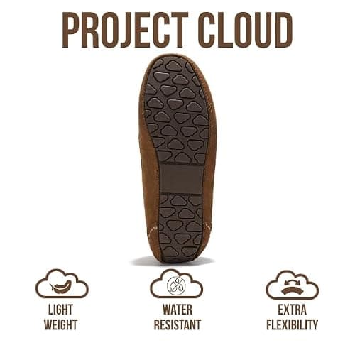 Project Cloud 100% Genuine Leather Slippers for Women - Fur Lined Outdoor Slippers for Women Footwear with Memory Foam - Stylish Womens Moccasin (Cathi) thumbnail 5