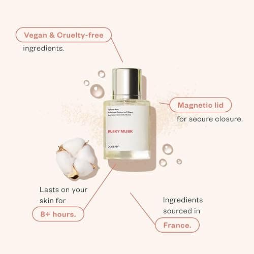 Dossier - Musky Musk - Eau de Parfum - Inspired by Juliette.Gun's Not a Perfume - Perfume Luxury - Pure Infused - Paraben-Free - Vegan - For Women - Fragrance 1.7 Fl Oz (Spray 50ml) thumbnail 2