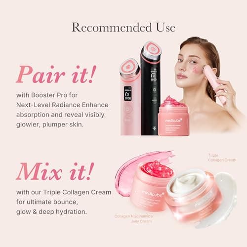 medicube All-in-One Black Duo für Collagen Glass Skin: Age-R Booster Pro Black (All-in-One Gerät) & Collagen Jelly Cream | Innovative Gesichtspflege für Absorption & Straffung | Korean Skincare thumbnail 2