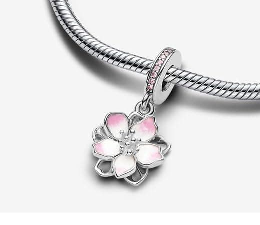 Feitery Compatible with Charms Pandora Kirschblüten Bead Charms für Damen thumbnail 2