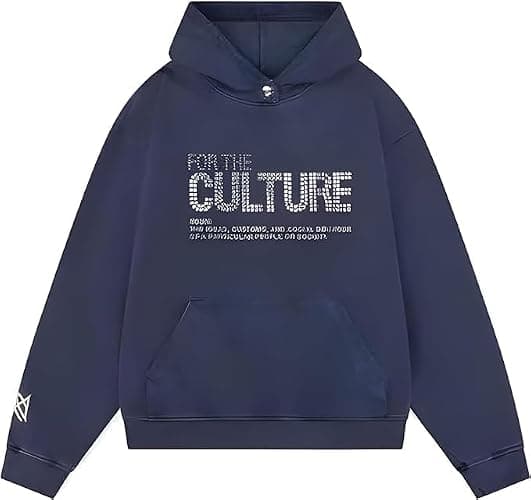 For The Culture Crystal Blue Fleece Hoodie - Image 1