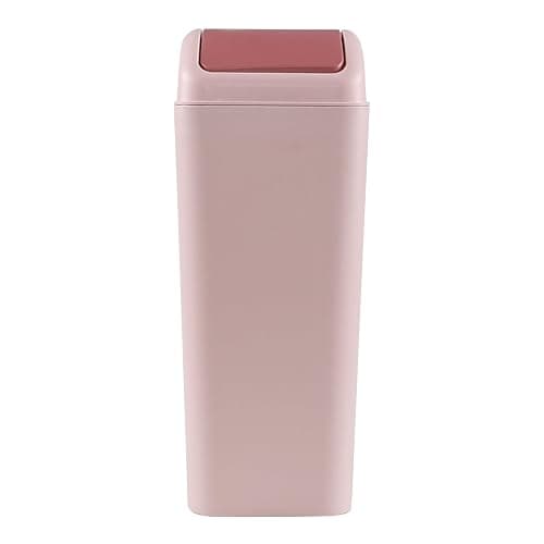 Easymanie 12 L Slim Garbage Can, Small Plastic Trash Can with Swing Lid, 1 Pack (Pink) thumbnail 7