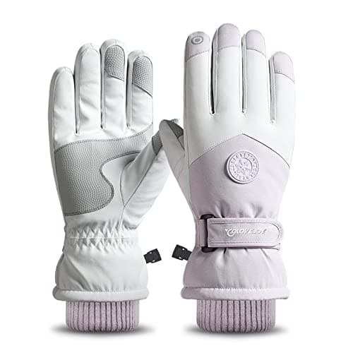 JJZS Winter Ski Snow Gloves for Men, Women, Youth | Touchscreen & Waterproof Cold Weather Hand Warming Gloves Winter Work Gloves - Image 1