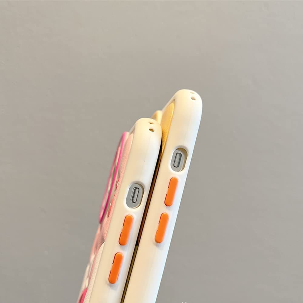 Funda compatible con iPhone 15 Pro Max de dibujos animados, correa de TPU suave a prueba de golpes para niños y niñas y mujeres thumbnail 4