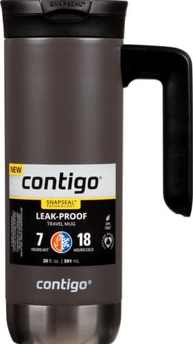Contigo Superior 2.0 Stainless Steel Travel Mug with Handle with SNAPSEAL Lid, 20oz. thumbnail 2