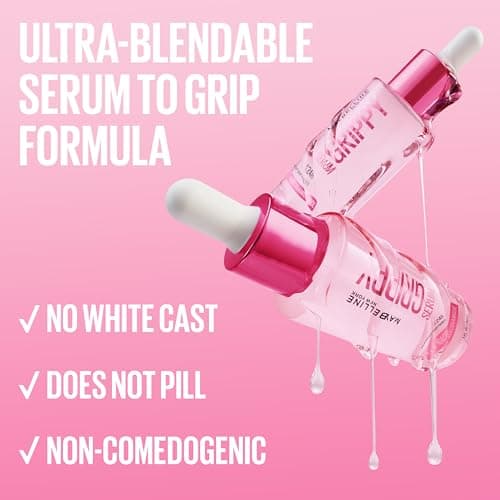 Maybelline Grippy Serum Primer, Hydrating Makeup Primer with 2% Niacinamide For Up To 24HR Make Up Wear, Clear, 1 Count thumbnail 6