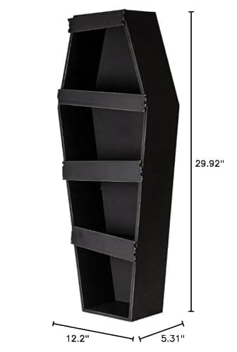 Pacific Giftware MDF Coffin Display, 4 Teri Coffin Shelf, Decorative Coffin for Halloween thumbnail 4