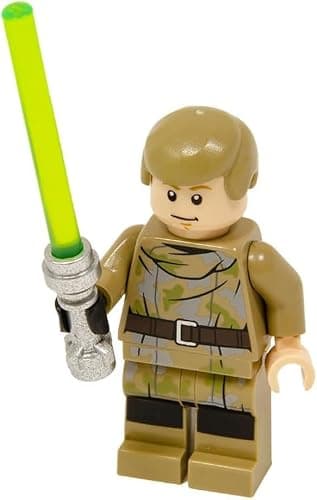 LEGO Star Wars: Luke Skywalker in Endor Outfit with Dark Green Lightsaber thumbnail 3