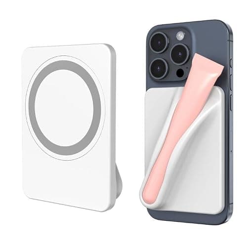 DOB SECHS Silicone Lip Holder for Cell Phone Lipstick Lip Compatible with Magsafe Glaze Phone Case Back Stick On Holder for iPhone and Android Phones, Grey - Grey - Image 1