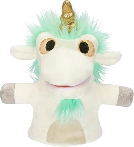Bluey Unicorse & Bob Bilby Hand Puppet Plush Toys, 8-9”, 2-Pack | Soft deluxe fabric, embroidered details, perfect for toddler hands, imaginative play, Bluey toddler toys, Amazon exclusive thumbnail 7