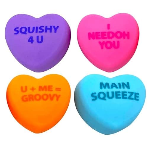 Schylling NeeDoh Squeeze Heart - Sensory Fidget Toy - Assorted Colors - Ages 3 to Adult (Pack of 1) thumbnail 2