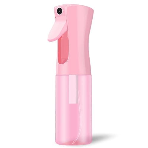 LERPOLOR Empty Spray bottles, Continuous Spray Bottle for Hair, Spray Water Bottle Fine Mist Refillable, Skin Care, Showering Pets, Plants, travel, Ironing and Cleaning 6.8 Ounce (1 Pack, Pink) - Image 1
