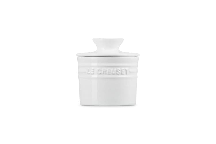 Le Creuset Stoneware Butter Crock, 6 oz., White thumbnail 4
