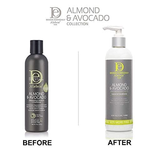 Design Essentials Almond & Avocado Moisturizing & Detangling Leave-In Conditioner for Curly Hair, 12 Ounce thumbnail 5