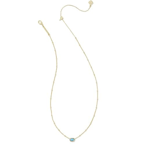 Kendra Scott Mini Elisa 14k Gold-Plated Satellite Short Pendant Necklace, Fashion Jewelry for Women thumbnail 2