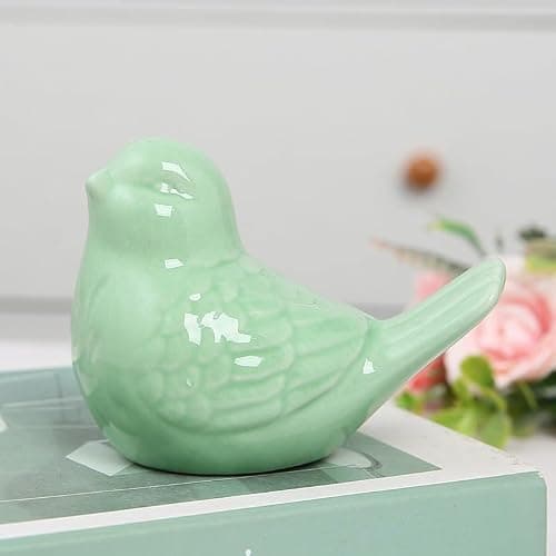 Green Bird Ceramic Toilet Cap Cover thumbnail 2