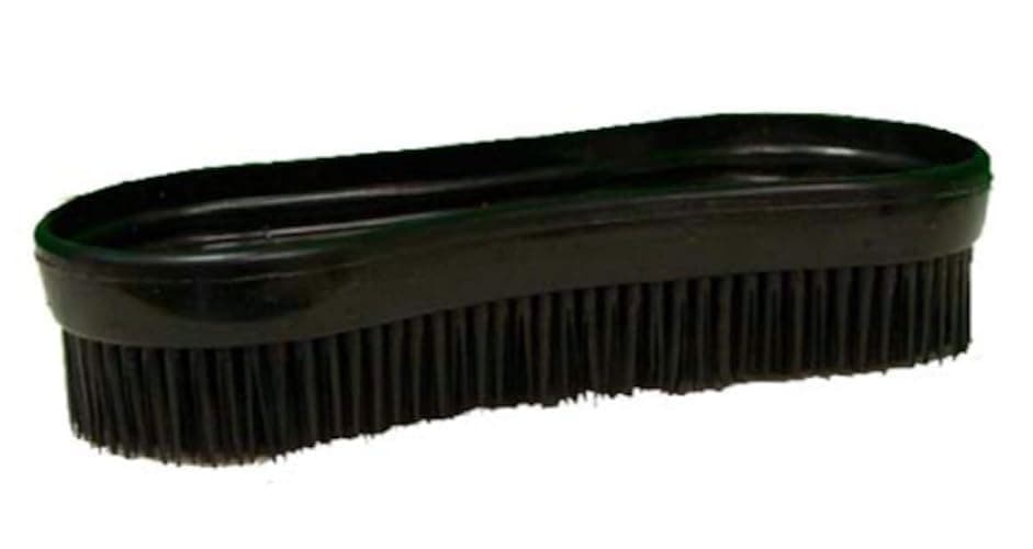 Intrepid International Magic Horse Brush, for Horse Grooming Kit w/Durable Plastic Bristles, Horse Brushes for Grooming, Removes Dirt, Sweat, Grime, Black - Image 1