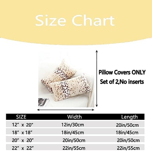 Entua Throw Pillows Covers, Fluffy Faux Fur Pillow Case Snow Leopard Cheetah Print Animal Decorative Lumbar Rectangle Cushion Cover for Couch Sofa Bedroom Living Room, 12x20, Beige thumbnail 6