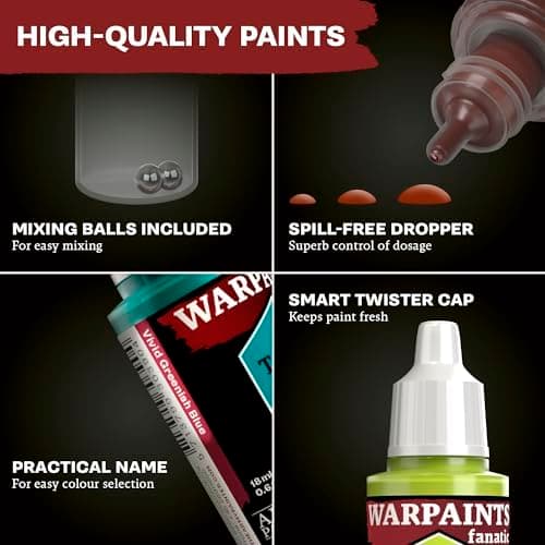 The Army Painter, Warpaints Fanatic Flexible Triad: Vibrant Greens, 6 x 18 ml acrylic paints - Miniature quality hobby paint for Dungeons and Dragons (DnD) & Warhammer Miniatures thumbnail 3