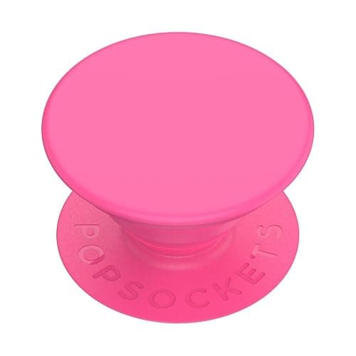 PopSockets Adhesive Phone Grip, Holder- Neon Pink | Anti-Drop, Kickstand, Secure Comfortable Hold, Hot, Pink, Phone & Electronics Accessory - Image 1