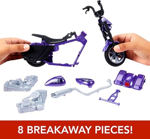 Mattel WWE Wrekkin' Slamcycle Vehicle & Figure Playset with Toy Motorcycle & Undertaker 6-inch Collectible, Launching Action & Breakaway Parts thumbnail 4