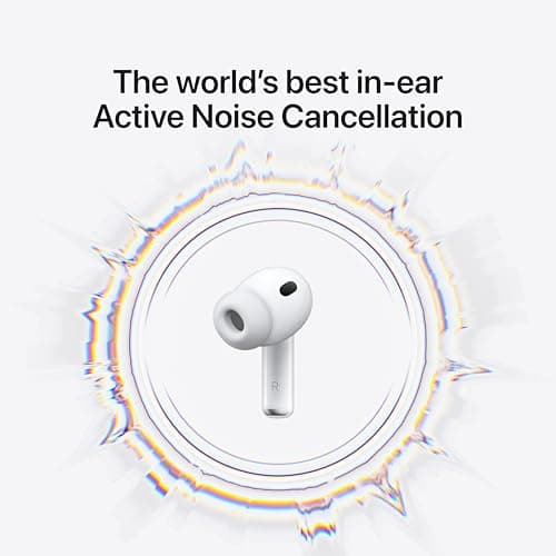 Apple AirPods Pro 3 Wireless Earbuds, Active Noise Cancellation, Live Translation, Heart Rate Sensing, Hearing Aid Feature, Bluetooth Headphones, Spatial Audio, High-Fidelity Sound, USB-C Charging thumbnail 2