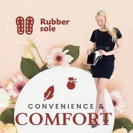 Silky Toes Velvet Foldable Flats for Women Purse Ballet Slippers Wedding/Travel Flat Shoe thumbnail 3