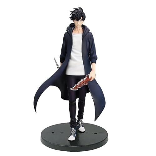 HBGIAY 2pcs Sung Jin Woo and Igris Figure Standing Pose Anime Figures Statue Igris Figura de Sung Jin Woo Figurine Collectibles thumbnail 6