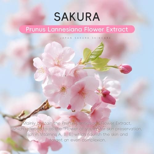 Japan Sakura Skin Care Set For Teens Gift - All In One Set Skin Care For Kids 10 -12- Kids Skin Care Set For Girls Ages 8-12 - Skincare For Girls 10-12 - All In One Teen Skin Care - Hydrating thumbnail 2