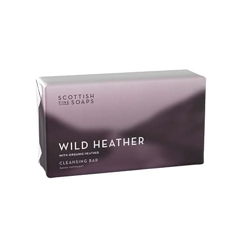 Scottish Fine Soaps Wild Heather Cleansing Bar 220g – Hydrating Soap Bar with Glycerine & Calming Scottish Heather Extract for Soft, Refreshed Skin - Image 1