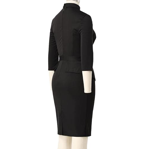 BLESSUME Catholic Church Women Clergy Tab Collar Dress Mass Sheath Dress thumbnail 5