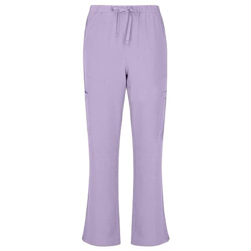 Natural Uniforms Women's Cool Stretch V-Neck Top and Cargo Pant Scrub Set with Regular and Petite Sizes thumbnail 4