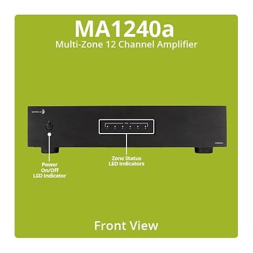 Dayton Audio MA1240a Multi-Zone 12 Channel Amplifier thumbnail 3