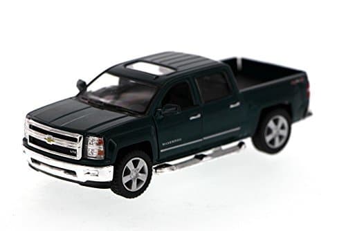 KiNSMART 2014 Chevrolet Silverado LTZ Crew Cab 4x4 1:46 Scale 5" Die Cast Metal Model Pick-up Truck Toy (4Set) thumbnail 4