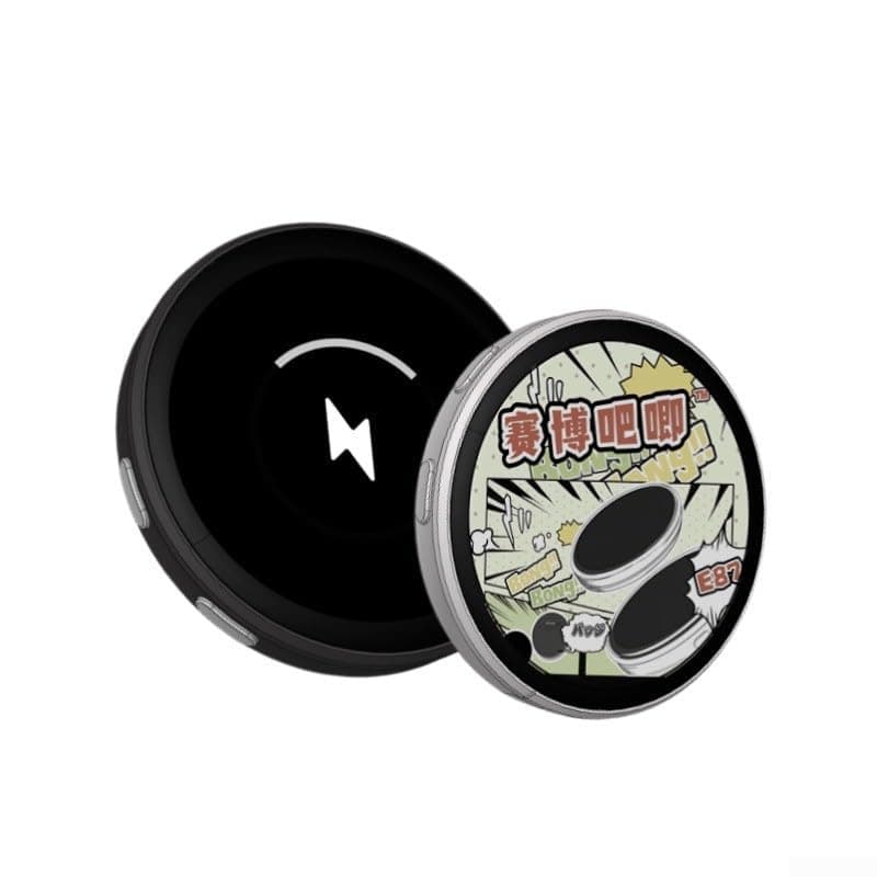 Smart Cyber Badge Display 60 Fast Transfer Touch Screen Multicolor Light Effects 30 Hours Battery Portable Badge Supports Images Videos Slim 10mm ABS PC for Events thumbnail 3