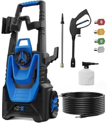 Pressure Washer -5000PSI Power Washer 500ML Foam Canno with Pressure Washers 4 Quick Connect Nozzles for Cars Patios Driveway - Image 1