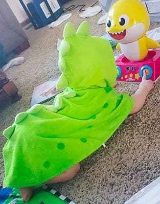 Maleroads Soft Cotton Baby Bath Towel Beach Towel Bathrobe for Kids 0-8 years thumbnail 4