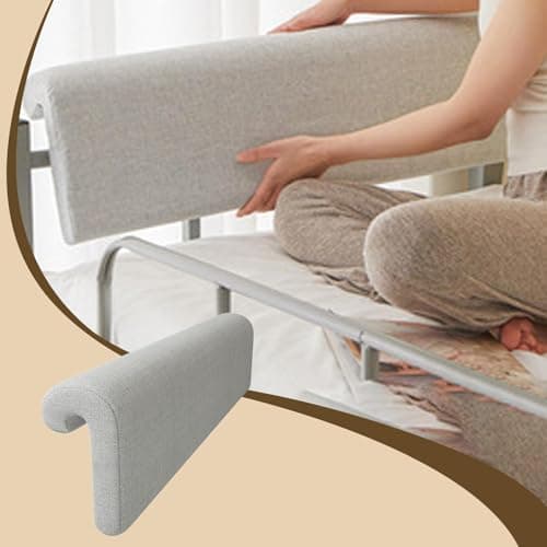 Yqqhrbm Bed Headboard Pillow Hanging Upholstered Back Cushion Removable Cover Linen Sponge Ergonomic Support Furniture Protection Suitable for Bedroom Dorm Ro, Light Gray, as described : Amazon.com.au: Home thumbnail 10