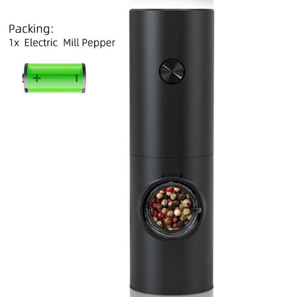 Moedor de Pimenta Elétrico – Moedor de Pimenta Automático, Moedor de Pimenta e Sal, Design em Aço Inoxidável – Ideal para Moer Pimenta, Moedor de Sal Grosso e Especiarias, Moedor de Tempero thumbnail 4